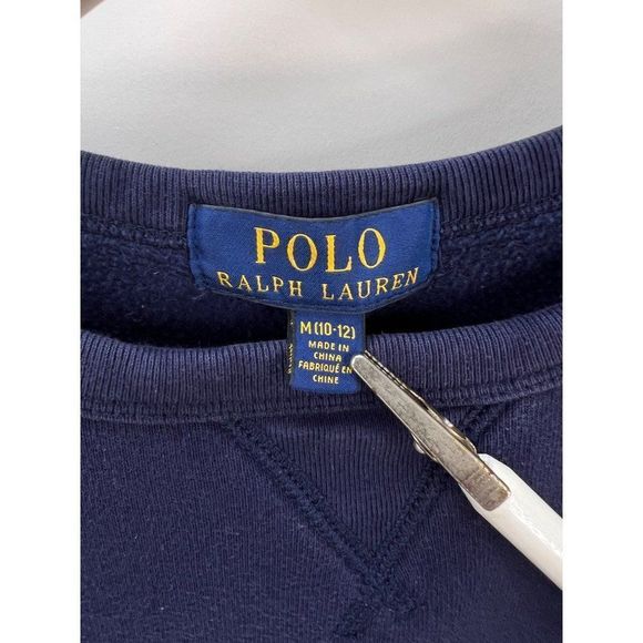 Polo Ralph Lauren Crew Neck Sweatshirt Vintage Sailing Yacht Boys M 10-12 - Picture 4 of 7